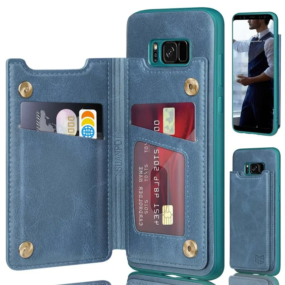 Samsung Galaxy S8 Wallet case Flip Book PU Leather Phone case